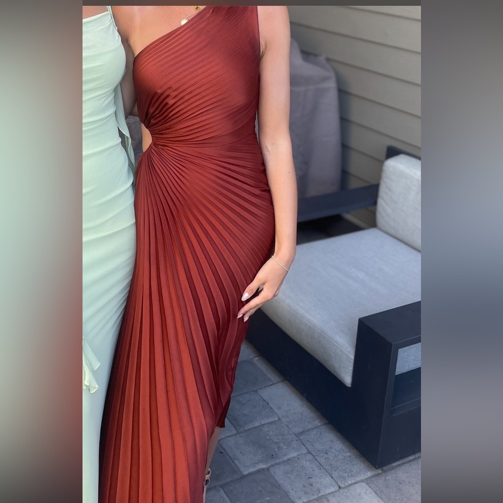 ALC Delfina Pleated  Maxi Dress